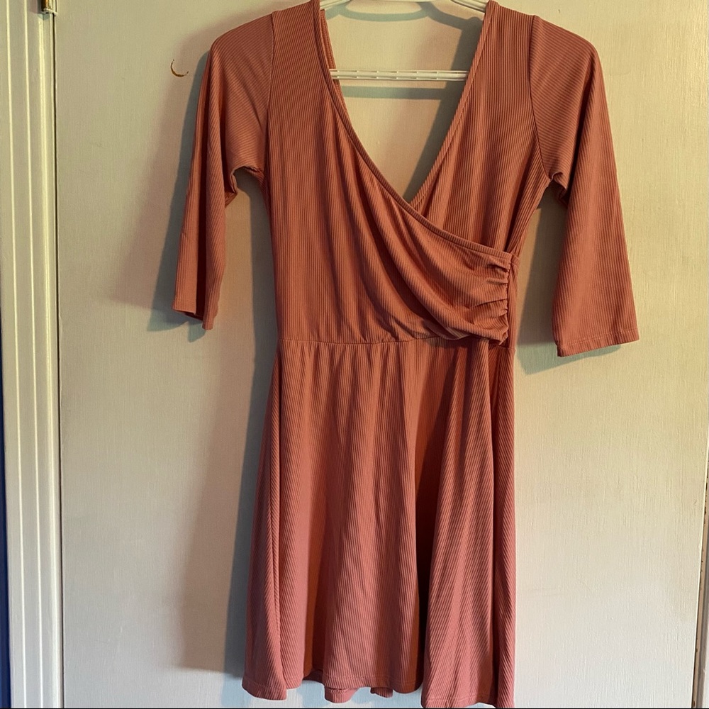 Topshop wrap front dress